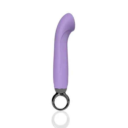 The Screaming O Primo Lilac Curved Vibrator Rechargeable Silicone 6.25