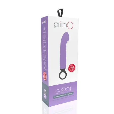 The Screaming O Primo Lilac Curved Vibrator Rechargeable Silicone 6.25