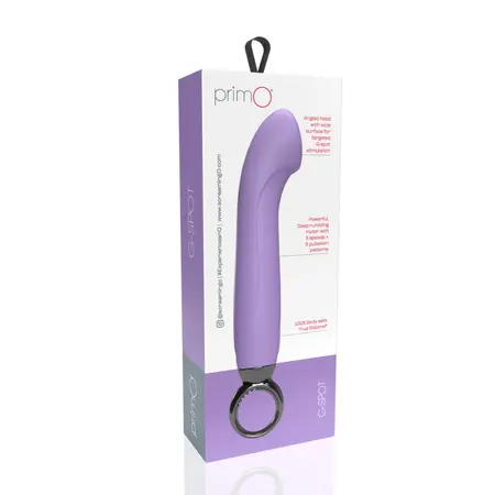 The Screaming O Primo Lilac Curved Vibrator Rechargeable Silicone 6.25
