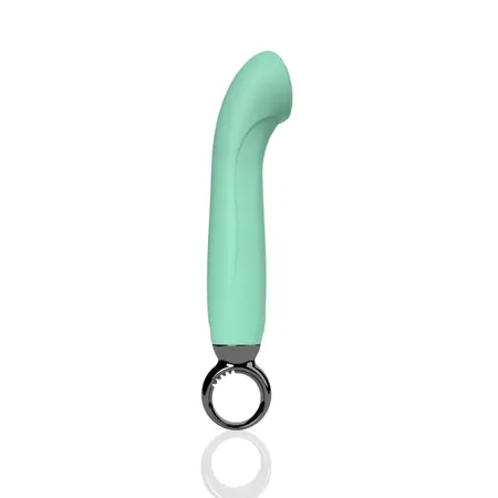 The Screaming O Primo G-Spot Kiwi Vibrator - Rechargeable Silicone, 6.25