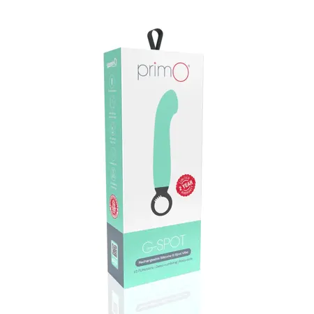 The Screaming O Primo G-Spot Kiwi Vibrator - Rechargeable Silicone, 6.25