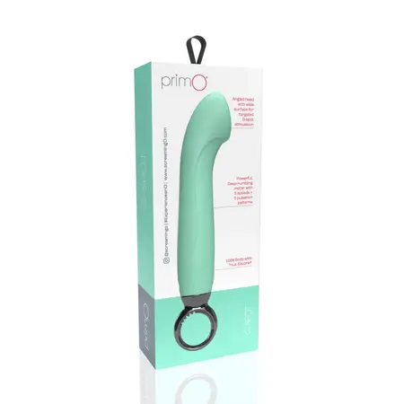 The Screaming O Primo G-Spot Kiwi Vibrator - Rechargeable Silicone, 6.25