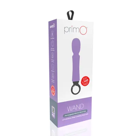 The Screaming O Primo Wand Lilac Rechargeable Silicone Massager