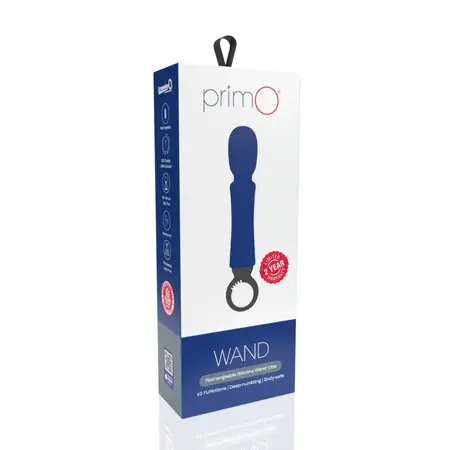 The Screaming O Primo Wand Blueberry - 5-Speed Rechargeable Massager