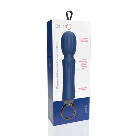 The Screaming O Primo Wand Blueberry - 5-Speed Rechargeable Massager