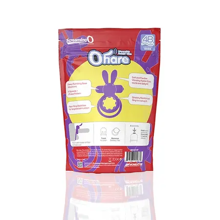 The Screaming O 4B Ohare Grape Silicone Dual-Ring Vibrating System