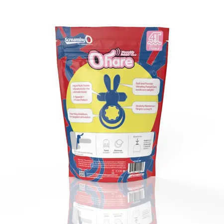 The Screaming O 4T Ohare Blueberry Silicone Double Ring Vibrator