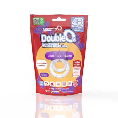 The Screaming O DoubleO 6 Intimate Ring System Grape, 5 Modes, SEBS