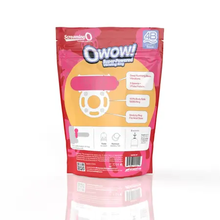 The Screaming O 4B OWow Intimate Ring Strawberry Waterproof SEBS