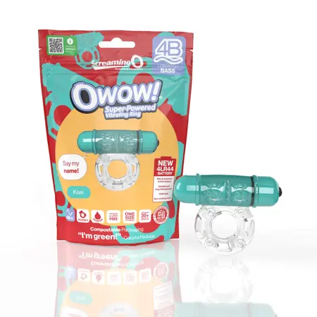 The Screaming O 4B OWow Kiwi Vibrating Ring, Waterproof, 5 Modes
