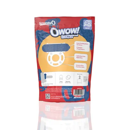 The Screaming O 4B OWow Blueberry Ring - 5-Speed, Waterproof, Eco Packaging