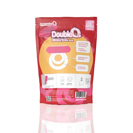 The Screaming O 4T DoubleO 6 Intimate Vibrating Ring Strawberry