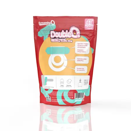The Screaming O 4T DoubleO 6 Kiwi Vibrating Dual Ring Eco Packaging
