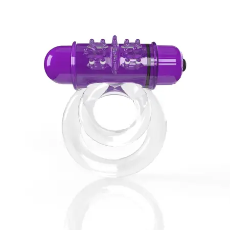 The Screaming O 4T DoubleO 6 Vibrating Dual Ring Grape, Waterproof