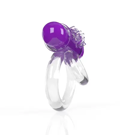 The Screaming O 4T DoubleO 6 Vibrating Dual Ring Grape, Waterproof