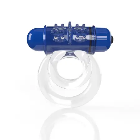 Screaming O 4T DoubleO 6 Blueberry Dual Vibrating Ring Eco Pack