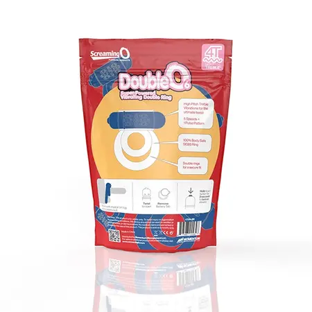 Screaming O 4T DoubleO 6 Blueberry Dual Vibrating Ring Eco Pack