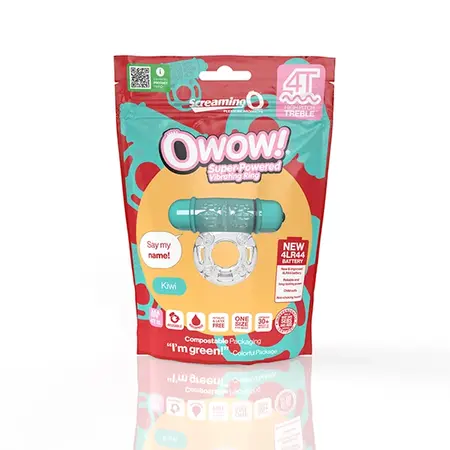 The Screaming O 4T OWow Kiwi Vibrating Ring, Waterproof, Eco Packaging