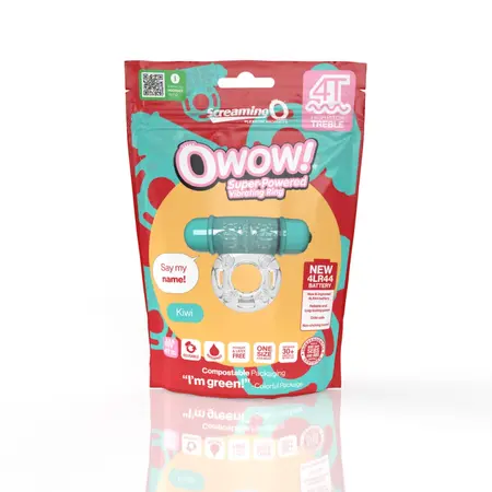 The Screaming O 4T OWow Kiwi Vibrating Ring, Waterproof, Eco Packaging