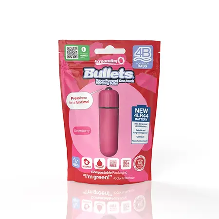 The Screaming O 4B Bullet Intimate Device Strawberry Waterproof