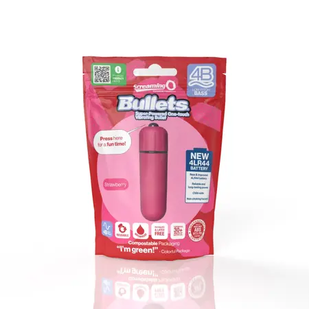 The Screaming O 4B Bullet Intimate Device Strawberry Waterproof