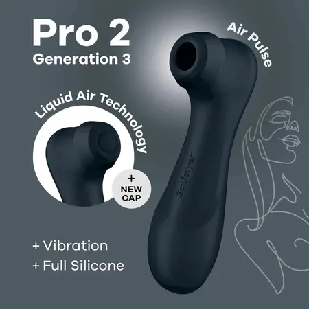 Satisfyer Pro 2 Generation 3 Black - Air Pulse System & App Control