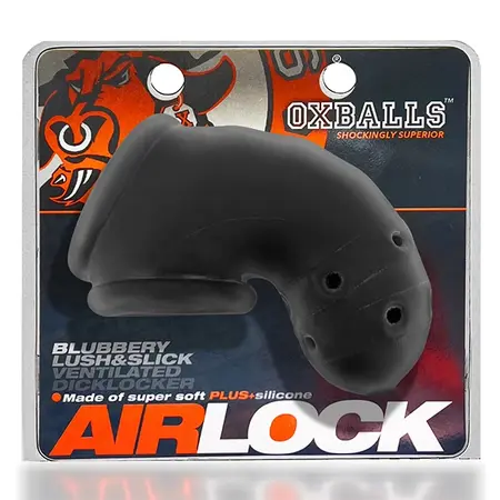 Oxballs Airlock Air-Lite Vented System Black Ice - Lightweight Chastity Device