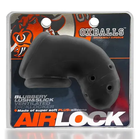 Oxballs Airlock Air-Lite Vented System Black Ice - Lightweight Chastity Device