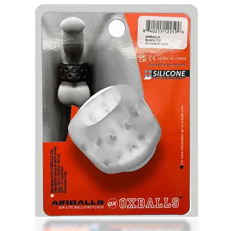 Oxballs AIRBALLS Air-Lite Ballstretcher Clear Ice Silicone Ring