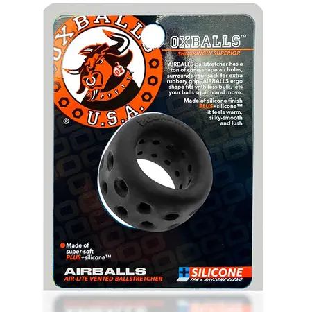 Oxballs Airballs Air-Lite Ballstretcher Black Ice - Lightweight Silicone Model