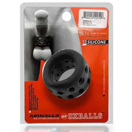 Oxballs Airballs Air-Lite Ballstretcher Black Ice - Lightweight Silicone Model