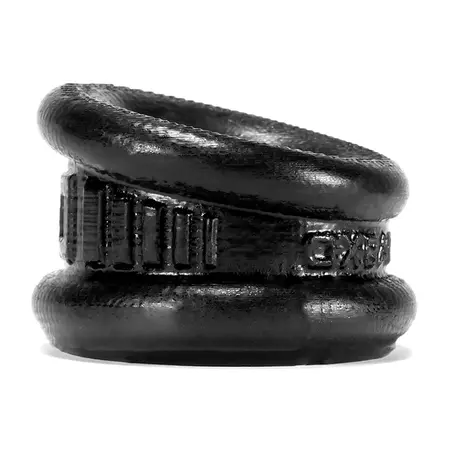 Oxballs Neo Angle Anatomical Silicone Black Ring - Flexible Design