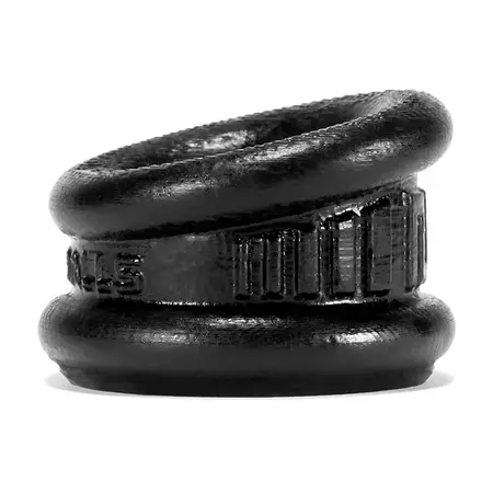 Oxballs Neo Angle Anatomical Silicone Black Ring - Flexible Design