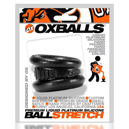 Oxballs Neo Angle Anatomical Silicone Black Ring - Flexible Design