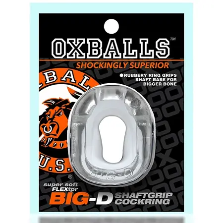 Oxballs Big-D Shaft Grip Transparent Anatomical Support Ring