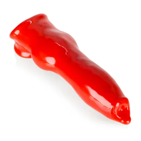 Oxballs FIDO Intimate Sleeve Red FLEX-TPR 23.5cm Adjustable Fit