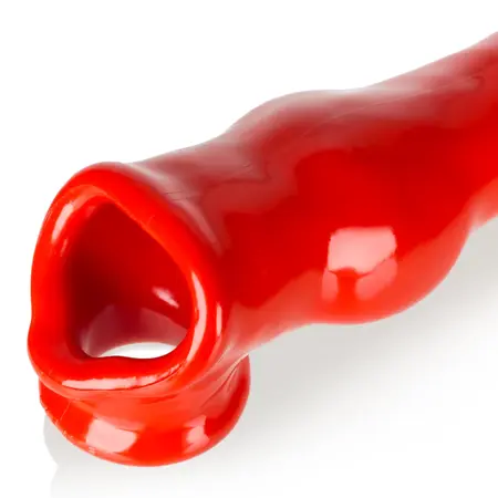 Oxballs FIDO Intimate Sleeve Red FLEX-TPR 23.5cm Adjustable Fit