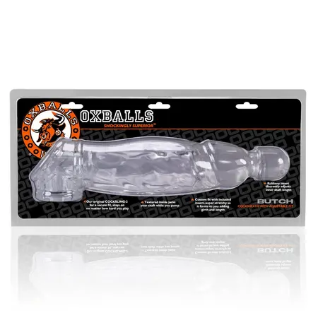 Oxballs Butch Clear Intimate Enhancement Sheath SuperFLEXtpr 21.6cm