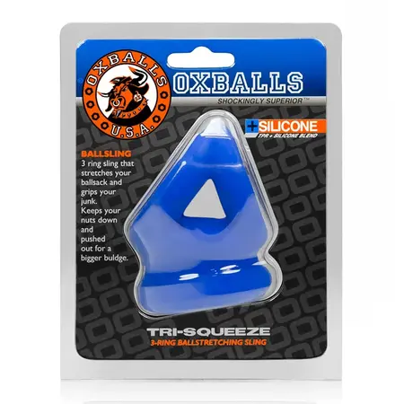 Oxballs Tri-Squeeze Anatomical Sling & Stretcher Cobalt Ice Blue