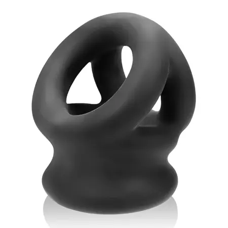 Oxballs Tri-Squeeze Black Ice Anatomical Sling & Support Ring