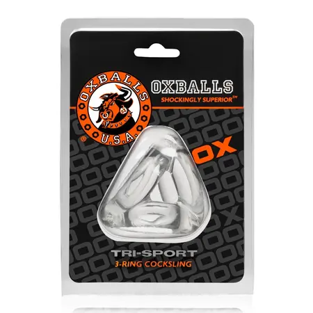Oxballs Tri-Sport Clear Anatomical Sports Sling FLEX-TPR