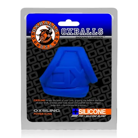 Oxballs Oxsling Cobalt Ice Anatomical Support Ring PLUS+SILICONE