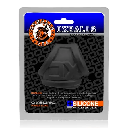 Oxballs Oxsling Black Ice Intimate Support Ring PLUS+SILICONE