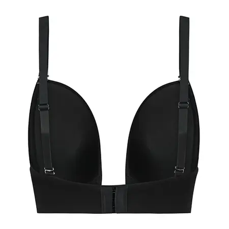 Bye Bra Ultra Plunge Support Bra Black Size L - Multiway Straps