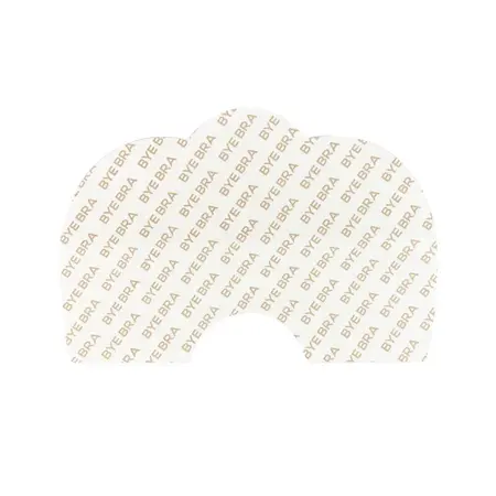Bye Bra Breast Lift Tape & Reusable Silicone Covers Brown D-F Cup