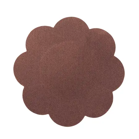 Bye Bra Satin Adhesive Covers Brown M - Hypoallergenic, 6cm, Invisible