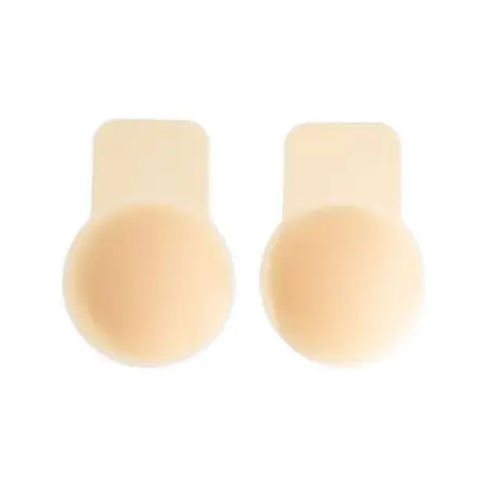 Bye Bra Matt Silicone Pull-Ups M Beige - Reusable Lifting Pads 10 cm