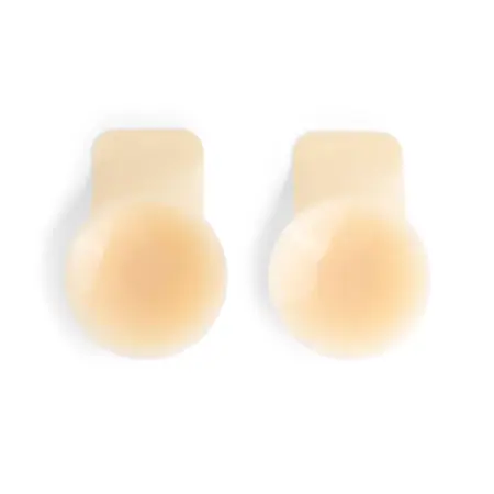 Bye Bra Matt Silicone Pull-Ups M Beige - Reusable Lifting Pads 10 cm