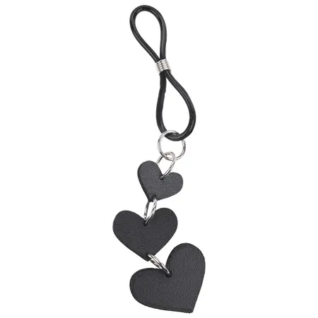 Sportsheets S&M Heart Nipple Ties Adjustable Faux Leather Pink