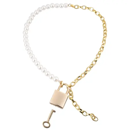 Sportsheets S&M Pearl Day Collar - Adjustable Necklace with Faux Pearls